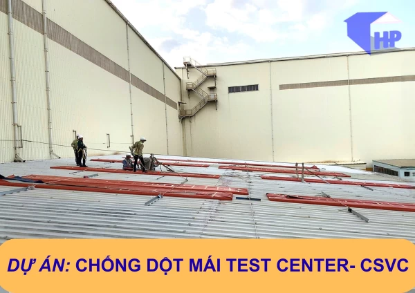 THI CÔNG SỬA CHỮA CHỐNG DỘT VÀ LỢP TÔN NHỰA MÁI NHÀ TEST CENTER-CSVC