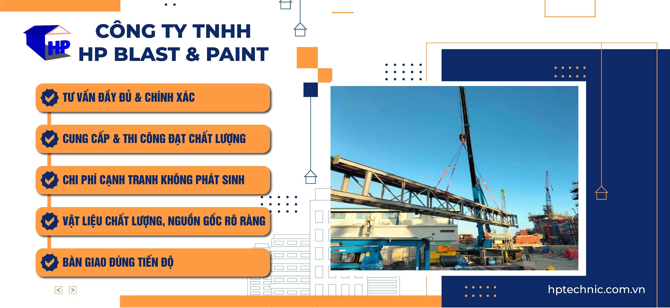 HP blast paint technic co khi gia cong